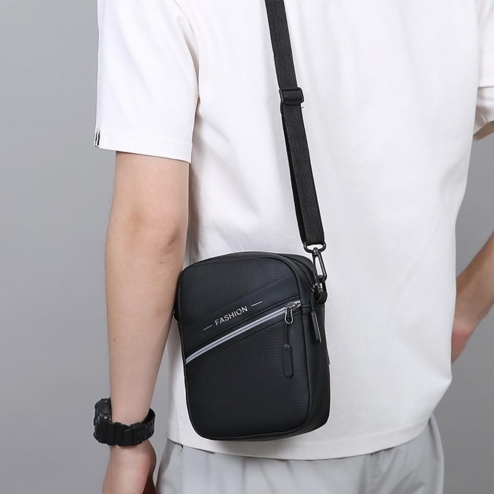Large Capacity Man Messenger Bag PU Male Crossbody Bag Multifunctional Men's Shoulder Bag  Male