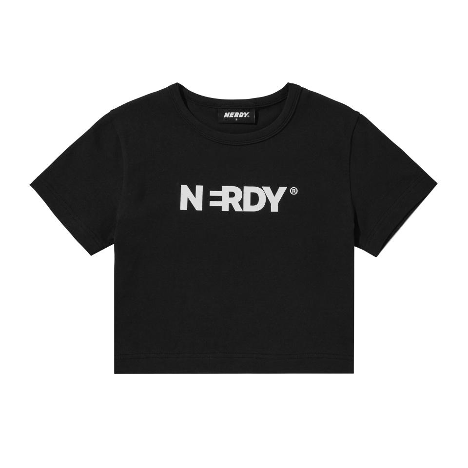 

Укороченный топ NERDY Blank с большим логотипом, черный