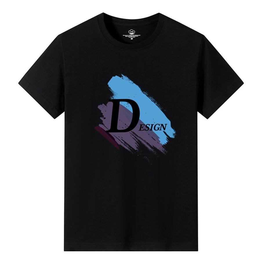 Loose Fit Summer Casual Cotton TShirt Short Sleeve Crew Neck Geometric Print Mens Top Breathable Comfortable Unisex Shirt
