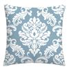 Federa cuscino geometrica lino blu lago bianco fodera cuscino divano decorazione casa può essere personalizzata per te 40x40 45x45 50x50 60x60