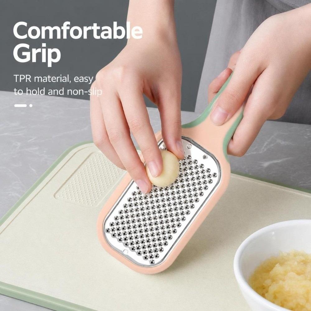 3pcs/set Non Slip Stainless Steel Grater Set Stackable Ginger Garlic Zester Holiday Gift Giving