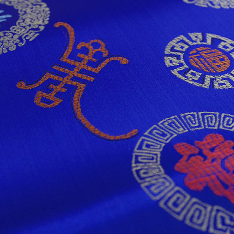 100*90cm Rayon Brocade Fabric For Sew Chinese Red Tang Suit Cheongsam Sheet Dress Costume Silk Like Damask Jacquard Satin Fabric