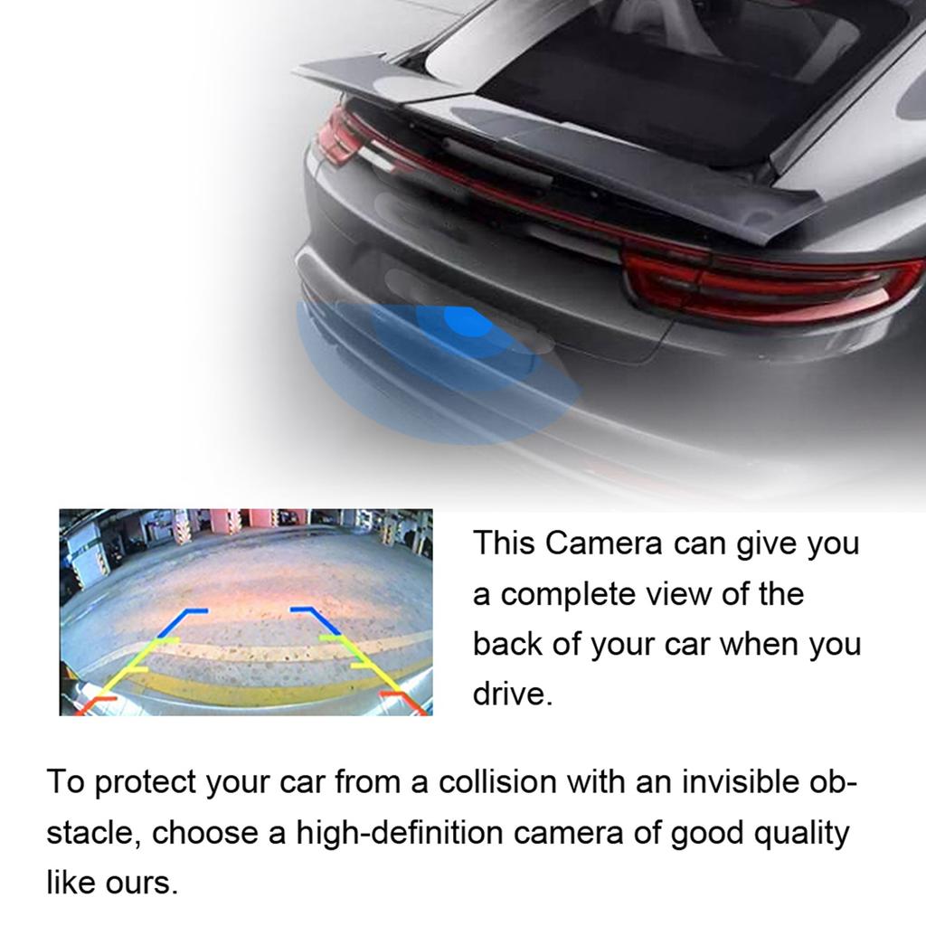 8 LED 170 degrees Wide Angle Rearview Reverse Backup Camera Night Vision Function Waterproof