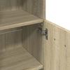 Bathroom Cabinet In Sonoma Oak 30.5 X 30 X 95 Cm Particleboard