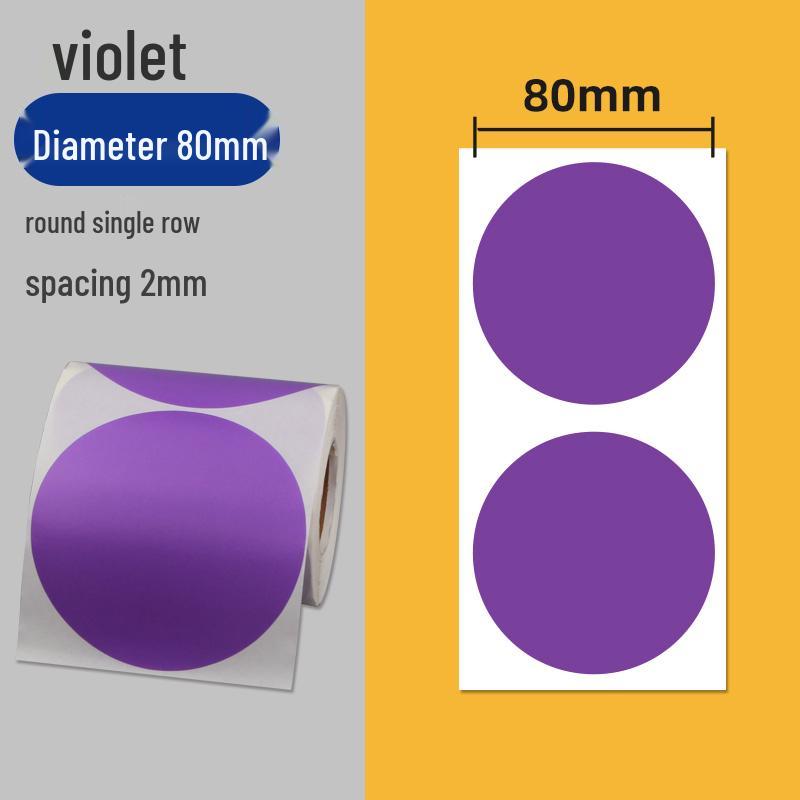 Colorful Self-Adhesive Round Dot Stickers - Writable Small Paper Labels