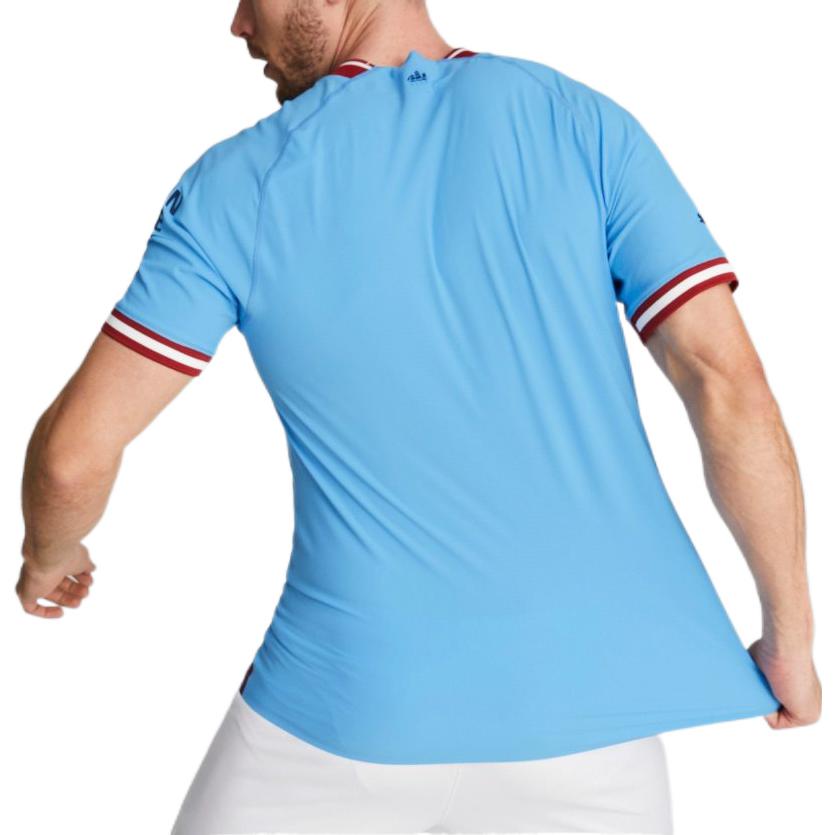 PUMA Manchester City Year of the Rabbit Collection Logo Print Short Sleeve T-Shirt Men Tops Blue 765709-01