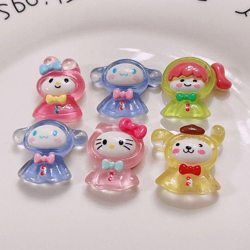 New Cartoon Cape Bunny Resin Accessories For Diy Cream Glue Phone Case Hairpin Cup Shoes Material Plastic/resin Material