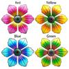 Home Decoration Sculpture Indoor Outdoor Metal Flower Ornament Garden Craft Wall Hanging Iron Art