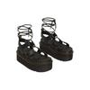 Dr. Martens Leather Comfortable Versatile Slide Sandals Women Sandals Black 31538001