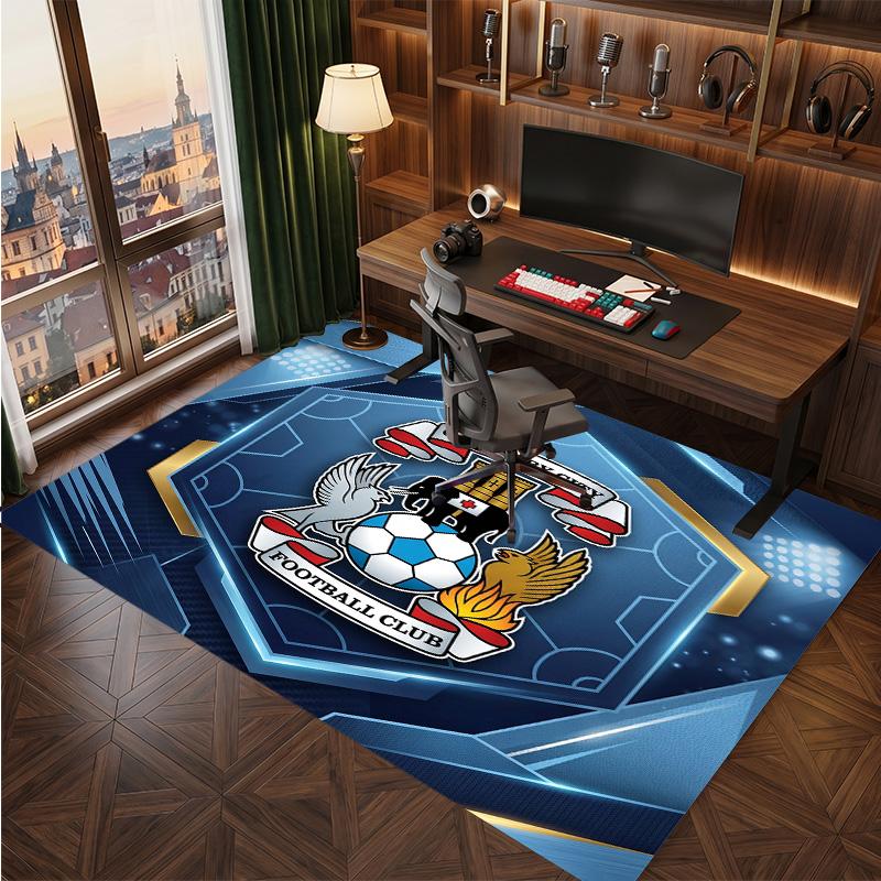 Tappeto in Velluto di Cristallo con Stampa del Coventry City Football, Comodo Assorbente d'Acqua Antiscivolo Tappeto per Pavimenti Interni