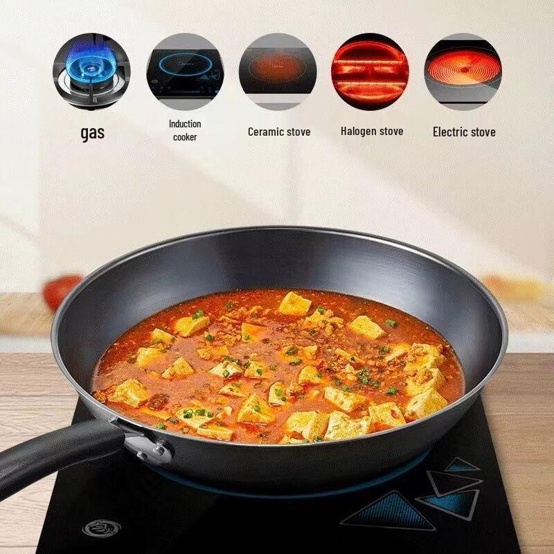 Wutuo Flat-Bottom Iron Wok
