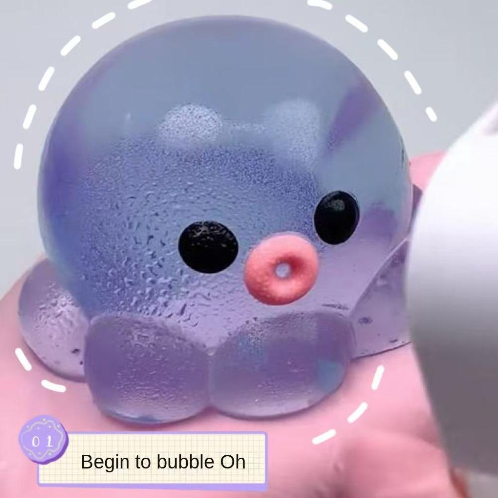 Squeezing Acne TPR Crystal Ball Solid Simulation Water Ball Pinching Toy Realistic Creative Bubble Octopus Pinching Toy