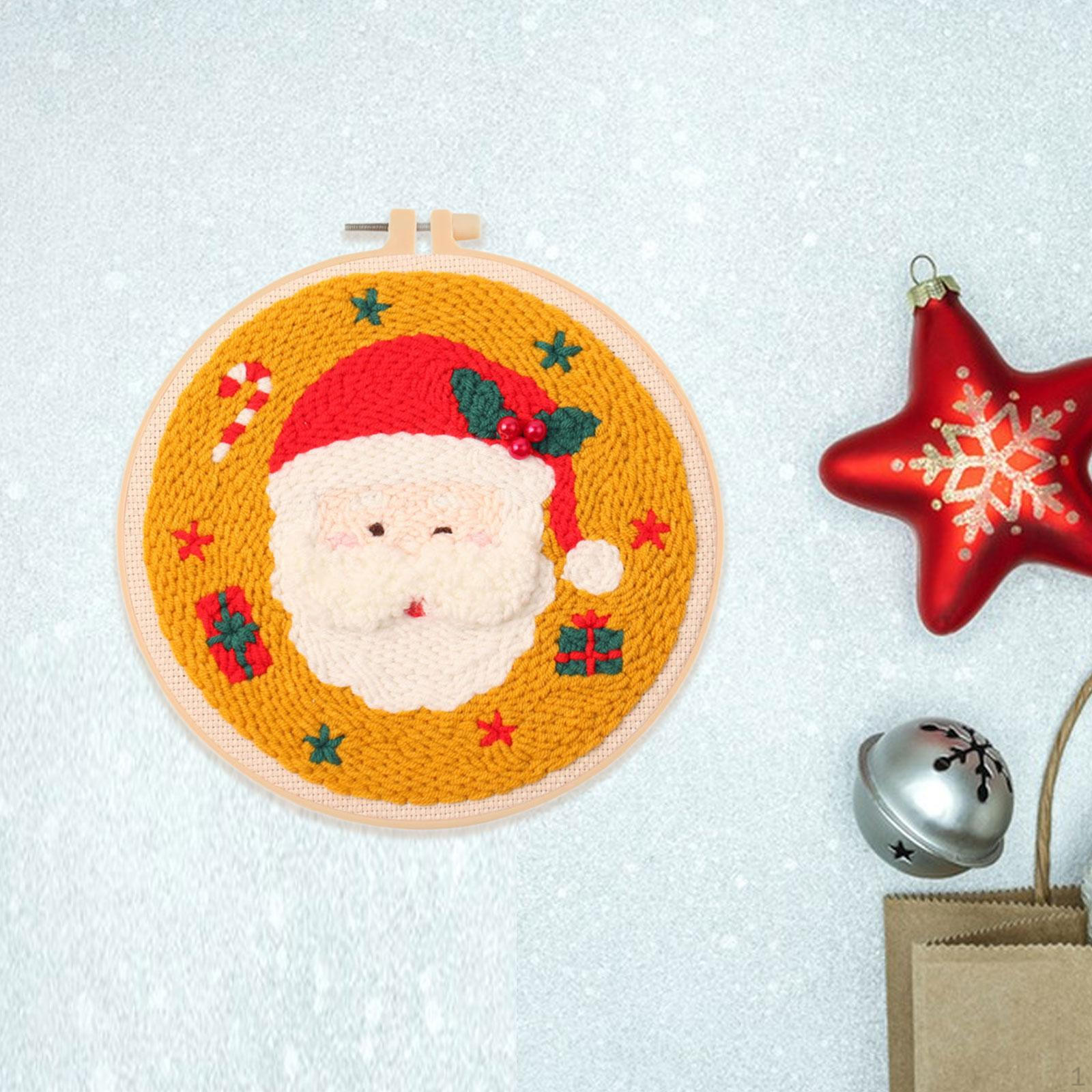 

Набор для вышивания для начинающих к Рождеству с узорами для творчества Santa Claus