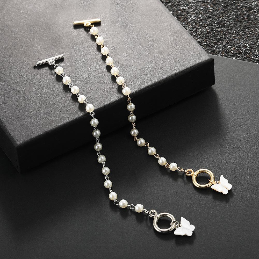 Korean Pearl Butterfly Buckle Bracelet - Stylish Gift for Best Friend's Birthday