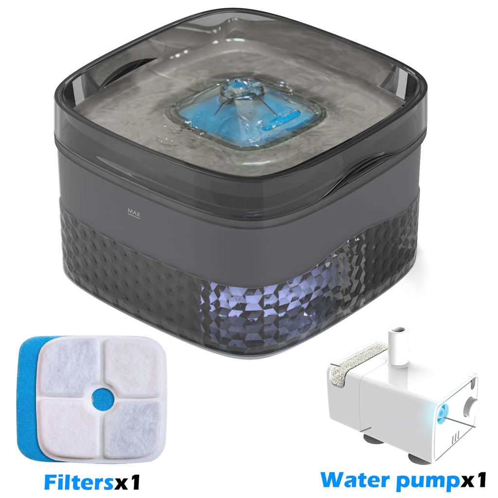 Dog Water Fountain, 2.4Gal/9L Pet Water Fountain for Large Dogs & Cats, Automatic Dog Water Bowl Dispenser Cat Drinking Fountain