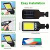 LED/COB Solar Motion Sensor Light 3 Brightness Mode Outdoor Wall Lamp for Front Door Yard Pathway carport plantation ski resort