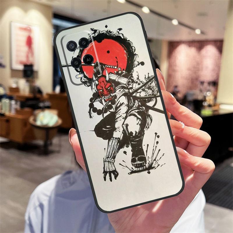 Oni Hannya Mask Case For Oppo A78 A98 A79 A18 A38 A58 A40 A60 A80 A16 A76 A96 A15 A74 A94 A54 A17 A77 Cover