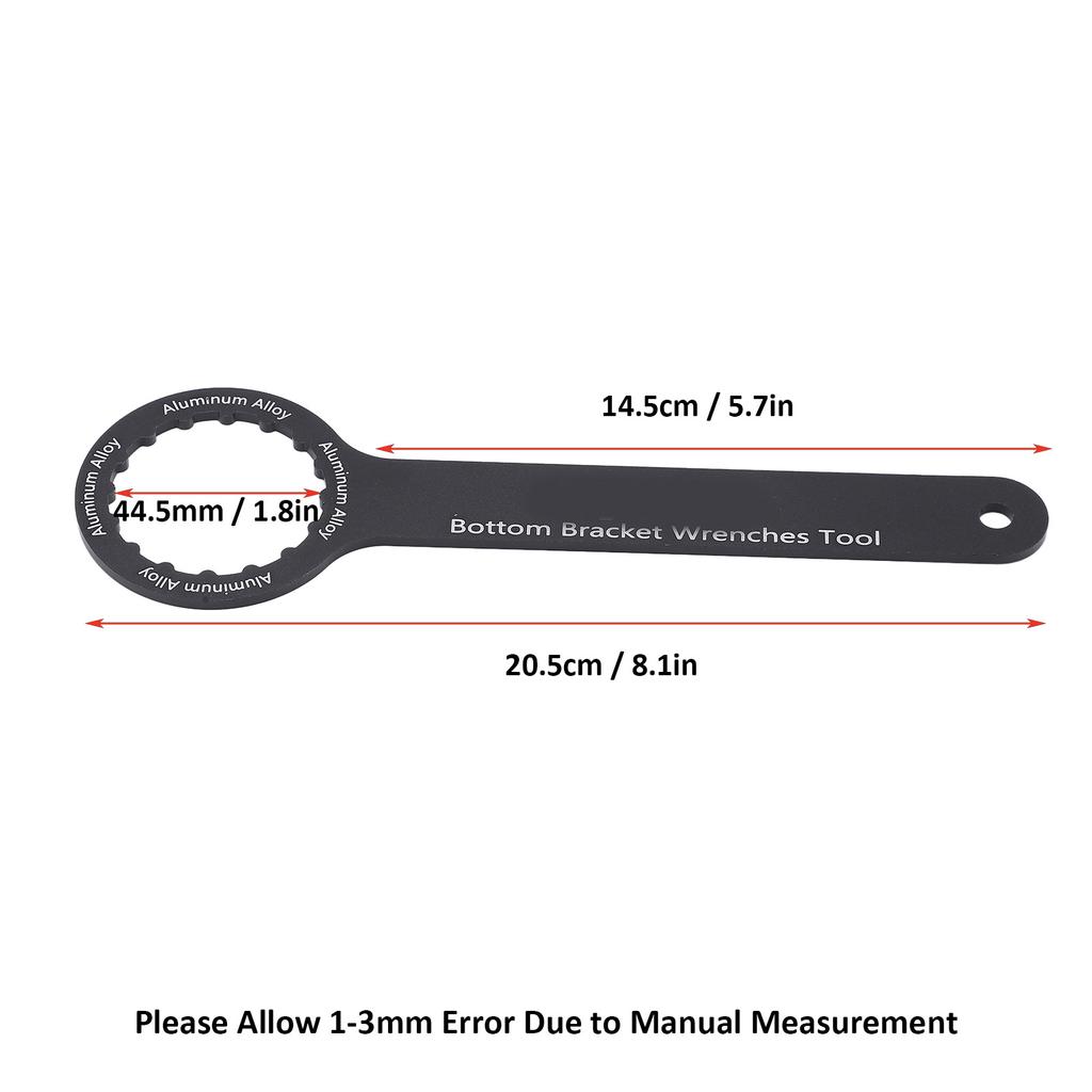 Rear Axle Wrench Multiple Models Abrasion Resistance Aluminum Alloy Bottom Bracket Wrench for BB91 109 30SH PF30SH BB51