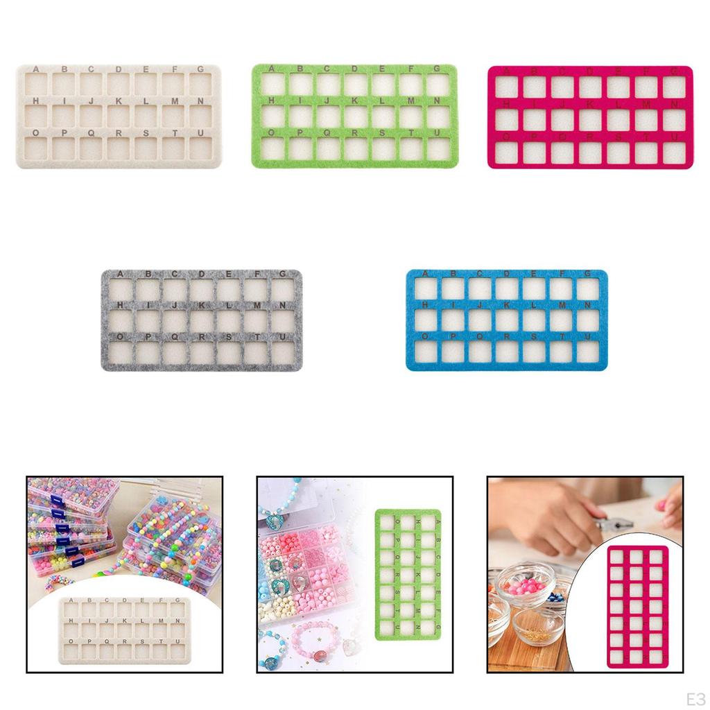 21 Grid Bead Organizer Mat for Crafting Jewelry