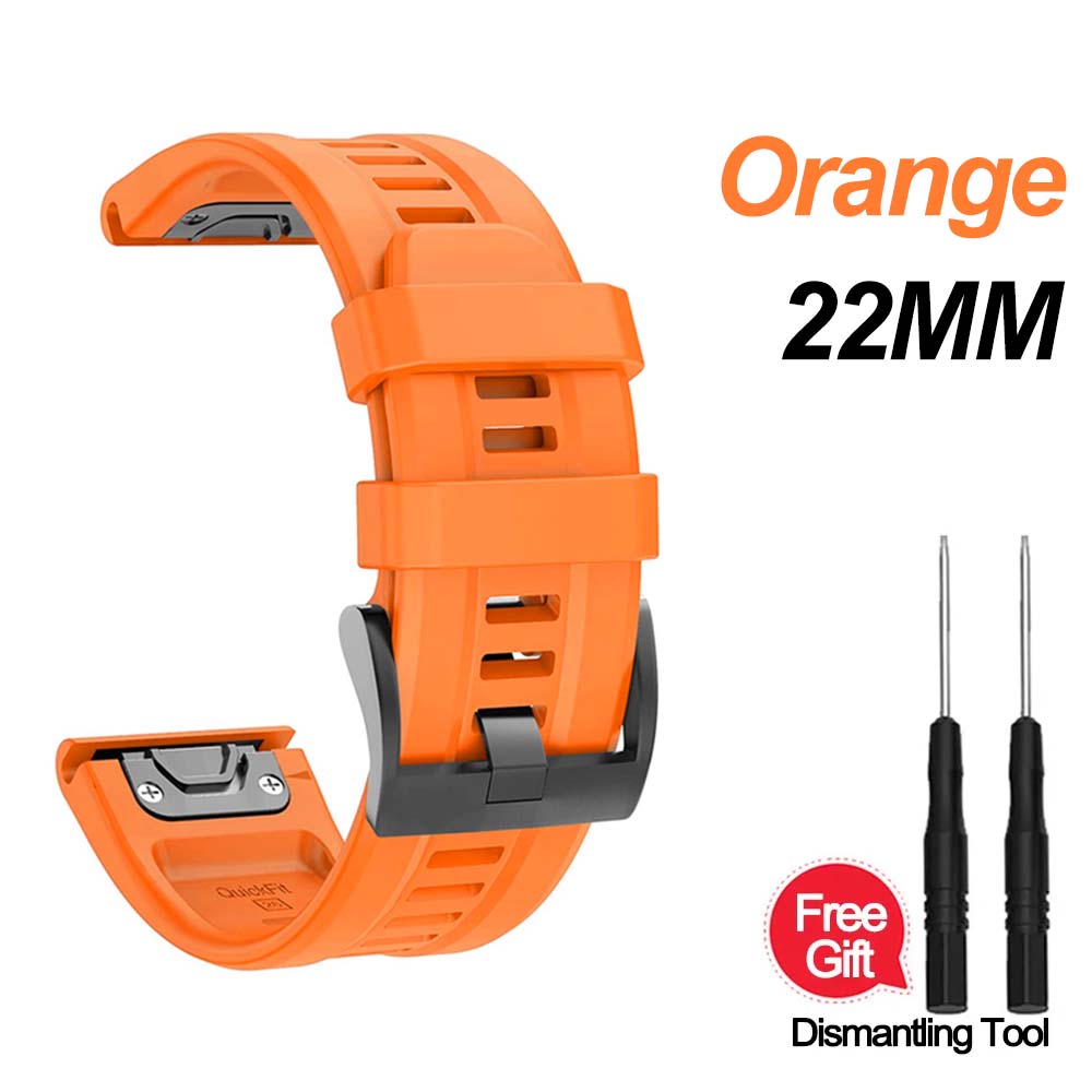 Correa De Silicona QuickFit De 22mm Y 26mm Para Garmin Fenix 6XPro 5XPlus/Epix Gen 2 7X Pro TACTIX DELTA Instinto 2X