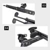 1 Pair Adjustable Kayak Pedal Foot Rest Rudder Control