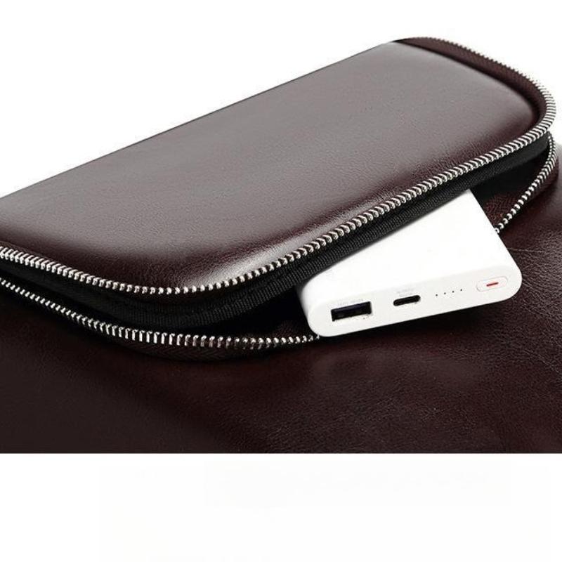 Top-grain Cowhide Hand-held Travel Bag Genuine Leather Large-capacity Simple Commuting Bag Retro Cowhide Backpack