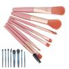 8pcs Makeup Brushes Set Portable Professional Cosmetic Blending Face Powder Brushes for Women Girls