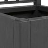 Garden Planter with Trellis Dark Grey 36 X 36 X 140 Cm PP