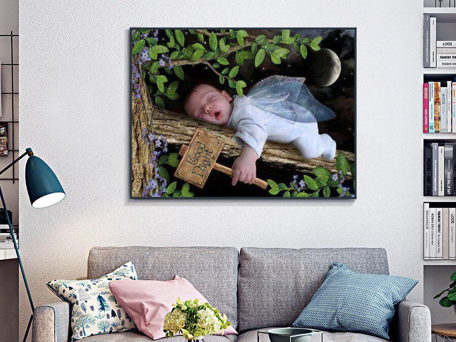 5D Diamond Painting Angel Baby Full Round Diamond Mosaic Picture Rhinestone Diamond Embroidery