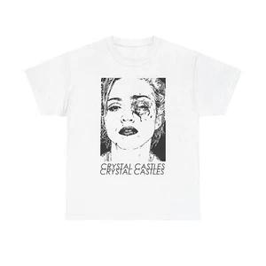 Crystal Castles Black Eye T-shirt Magliette Album Tour Merch - Tutti i Colori e Taglie