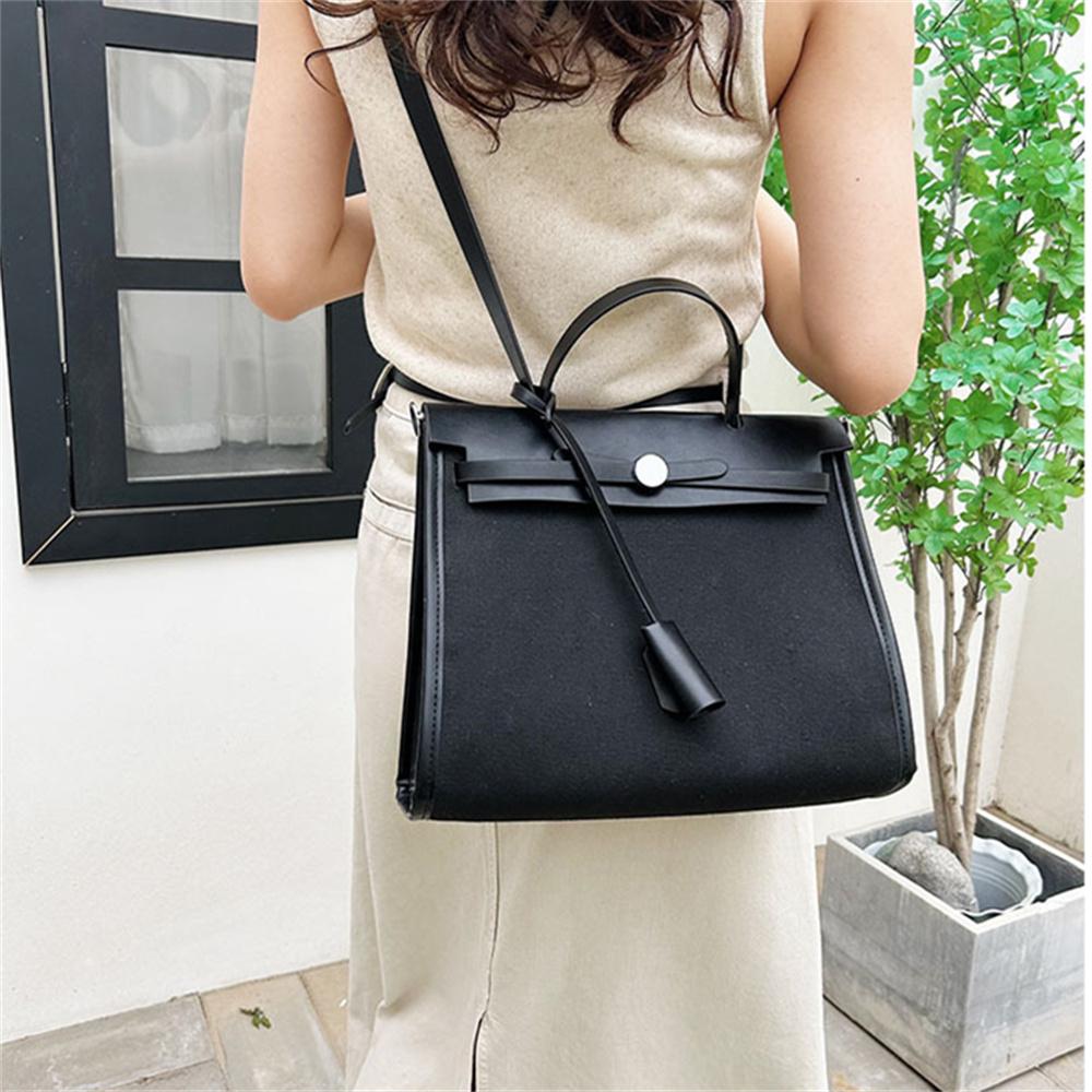 New PU Briefcase Small Square Bag Large Capacity Bag Shoulder Bag