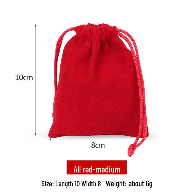 Velvet Drawstring Jewelry Bag: New Year's Lucky Charm Pouch