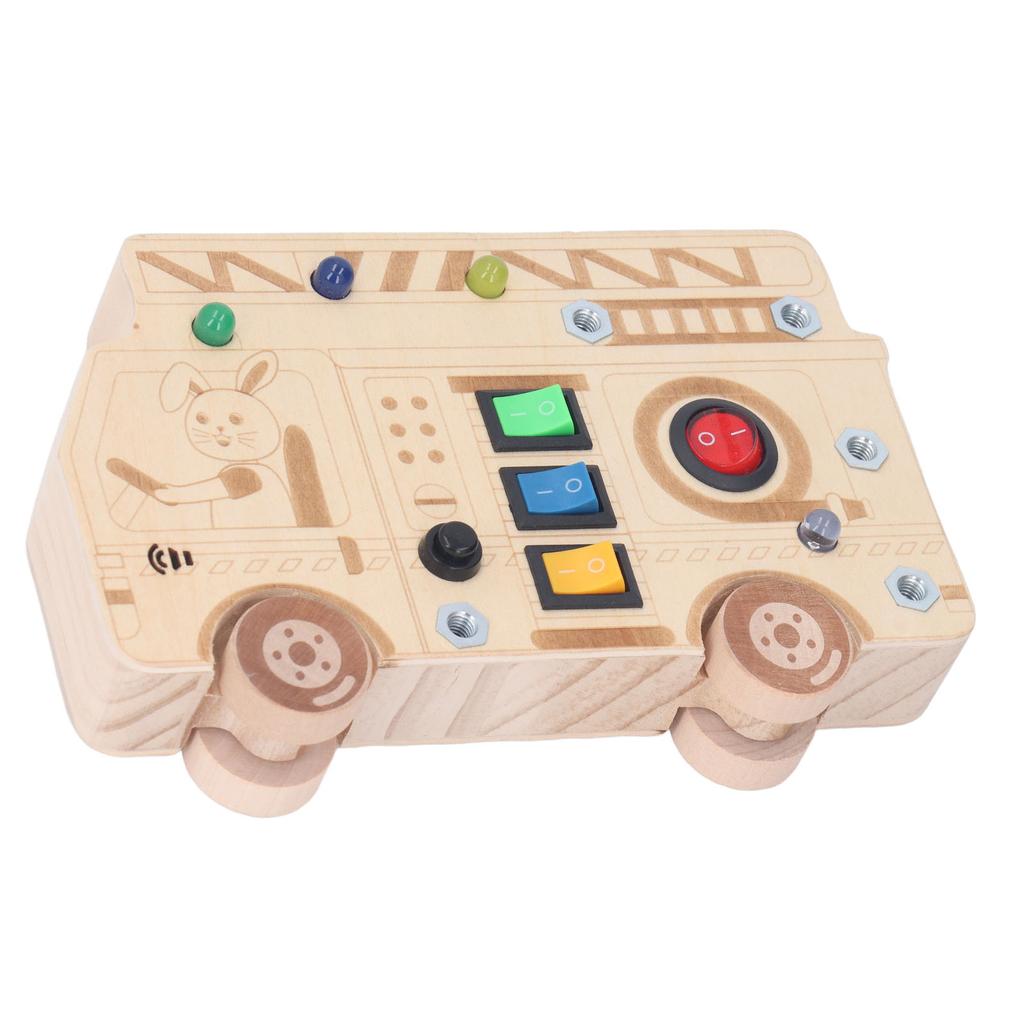 Light Up Switch Sensory Toy Simulation Learning Traffic Rules Exercise Hand Eye Coordination Early