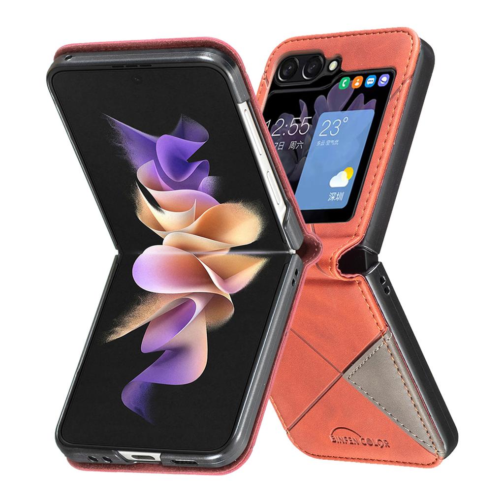 For Samsung Galaxy Z Flip6 5G/Z Flip5 5G Case Fall Proof Phone Cover Geometric Imprinted