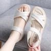 Fashion sandals new soft-soled summer women's outer wear flat-soled non-slip comfortable sandals Velcro women's shoes
