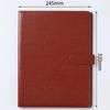 1 Pcs A4 PU Leather Multi Functional Business Contract Folder with Memo Pad Office Sales Magnetic Buckle Manager Folder