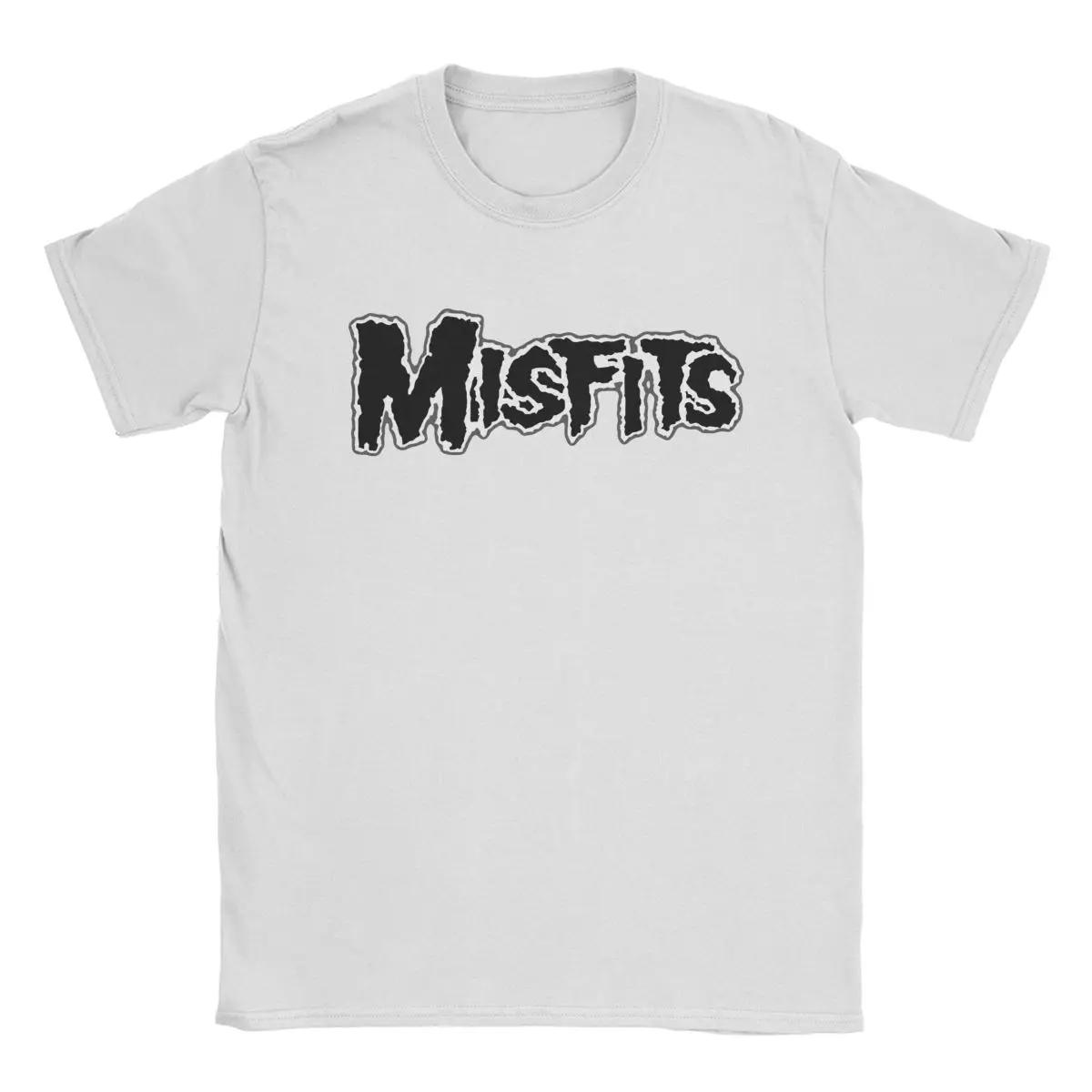 

Чоловіча футболка Misfits-Symbol Новинка Футболка з коротким рукавом Футболка з круглим вирізом 100% бавовна Одяг для вечірок XL білий