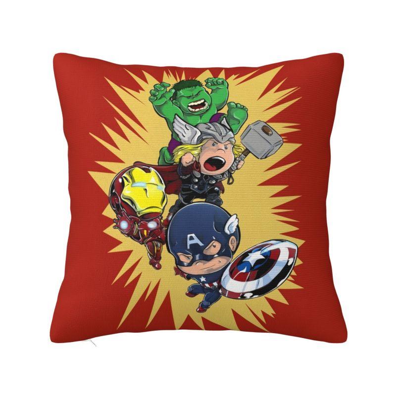 Custom Disney Iron Man Marvel Film Pillow Case 45x45cm Living Room Decoration Luxury Chair Cushion Square Pillowcase