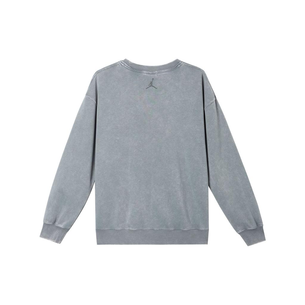 Jordan Letter Fashion Comfortable Versatile Round Neck Sweatshirt Women Sweatshirt Gray HV8954-065