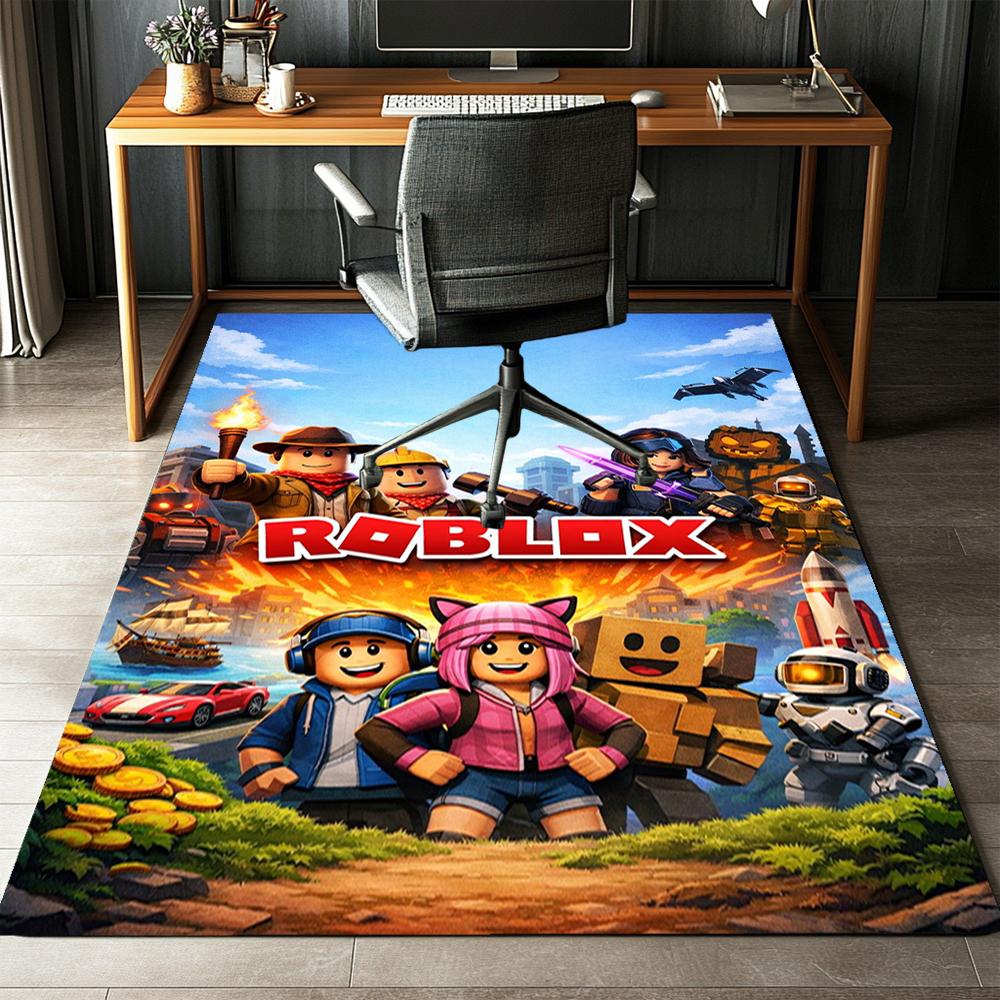 Roblox Printed Carpet,Rug,for Office Chair Living Room Bedroom Kitchen Room Decor Gifts.