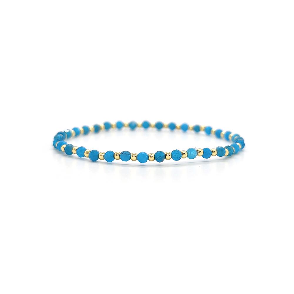 Vlen Boho Beaded Bracelet for Women Colorful Natural Stone Stretch Bracelets Trendy Fashion Dainty Jewelry Summer Beach Vacation