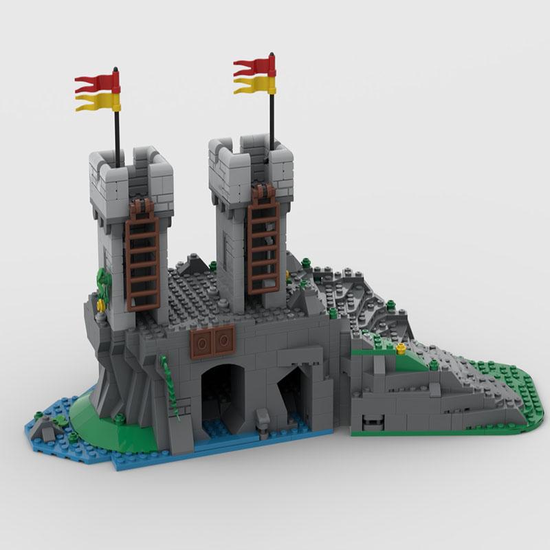 Spot MOC-183513 mattoncini da costruzione a particelle piccole Castello medievale decorazione cancello modello di costruzione giocattolo