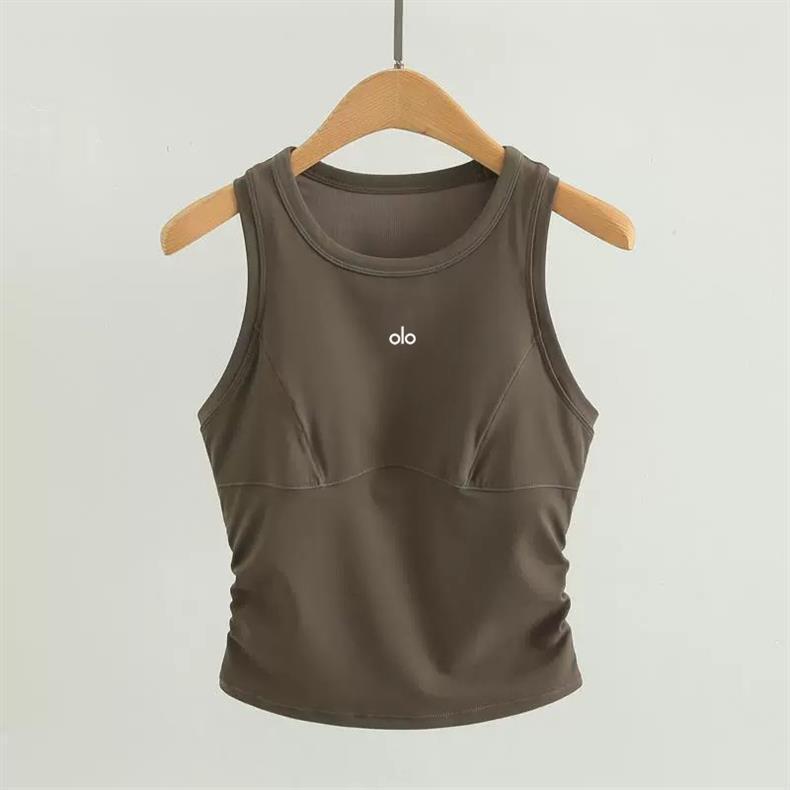 US ALO Yoga Wolkenartige Sportweste mit Brustpolstern für Laufen, Fitness und Yoga