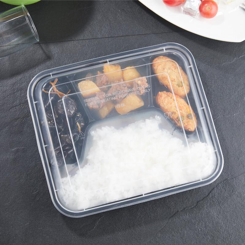 Four-Compartment Disposable Meal Prep Containers