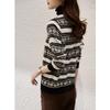 Firstview Women's Urban Casual Mock Neck Long Sleeve Sweater