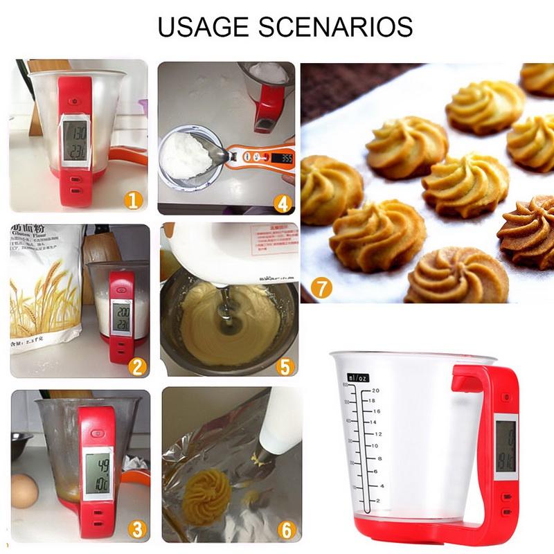 Large Capacity Electronic Measuring Cup Digital Beaker Libra Kitchen Scales
