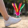 Traditional Feather Shuttlecock for Jianzi Foot Kick Game Durable Handmade Sports Training Equipment with Natural Feathers and Weighted Base