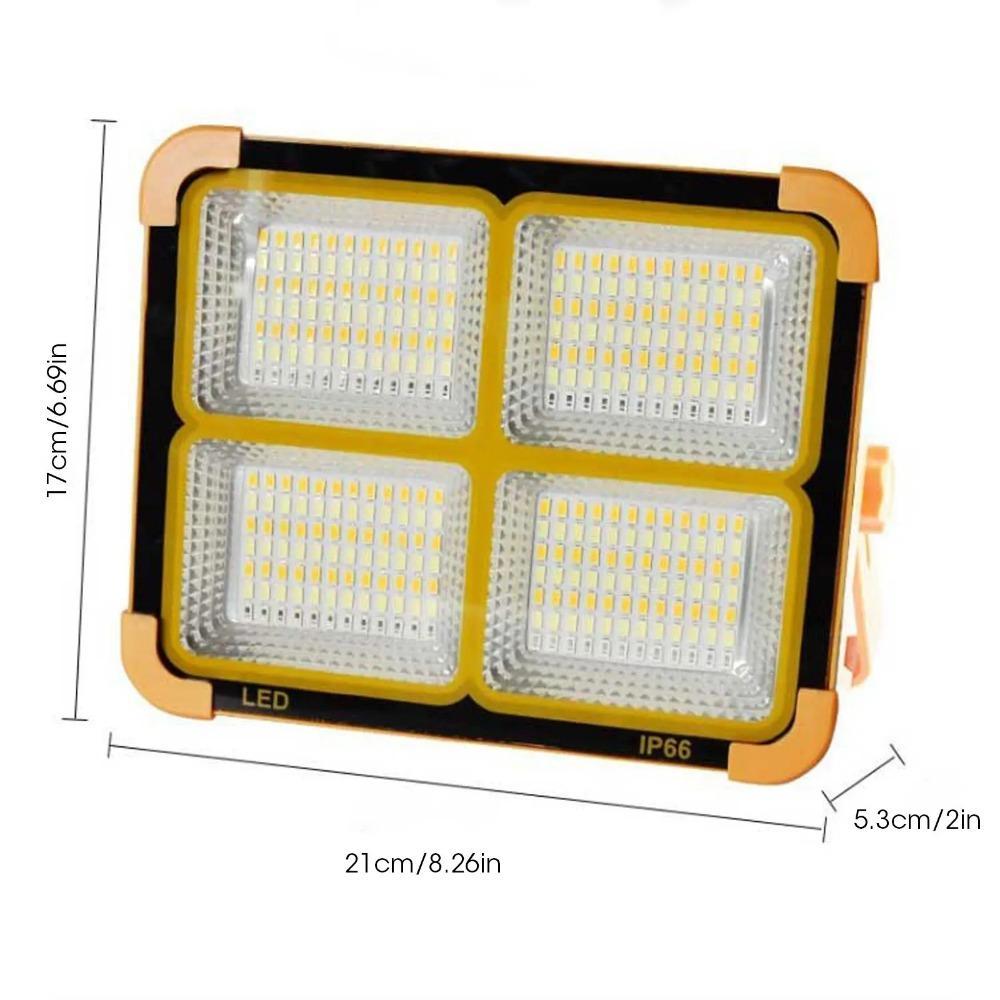 

Перезаряжаемый солнечный прожектор, уличный портативный светодиодный отражатель, прожектор, прожектор, строительная лампа 288LED