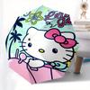 1pc Hello Kitty,Coloring Book Automatic Umbrella-Foldable, Durable 8-Bone Design, Compact and Stylish, Great for Camping, Halloween, Christm