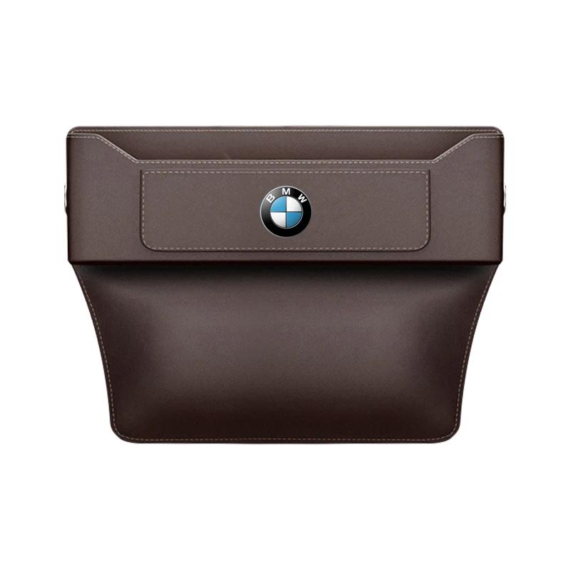 Car Seat Gap Multifunction Leather Organizer Storage For BMW X1 X3 X5 X6 X7 1 3 5 6 7 Series G20 G30 G11 F15 F16 G01 G02 F48
